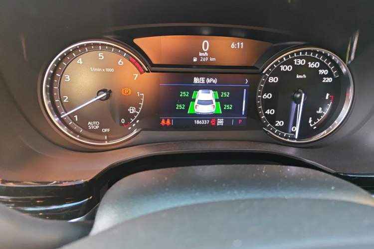 Used Cadillac XT6 2020 Revised Version 28T 6-Seater Four-Wheel Drive Luxury Edition Odometer Close Up