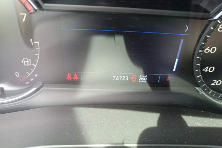 Used Cadillac XT6 2020 Revised Version 28T Six-Seater Four-Wheel Drive Leading Sporty Edition Odometer Close Up