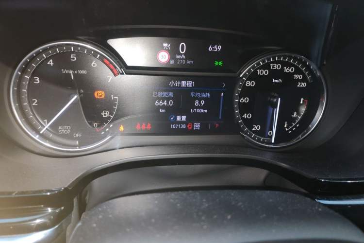 Used Cadillac XT6 2020 Revised Version 28T 7-Seater Four-Wheel Drive – Leading Edition Odometer Close Up