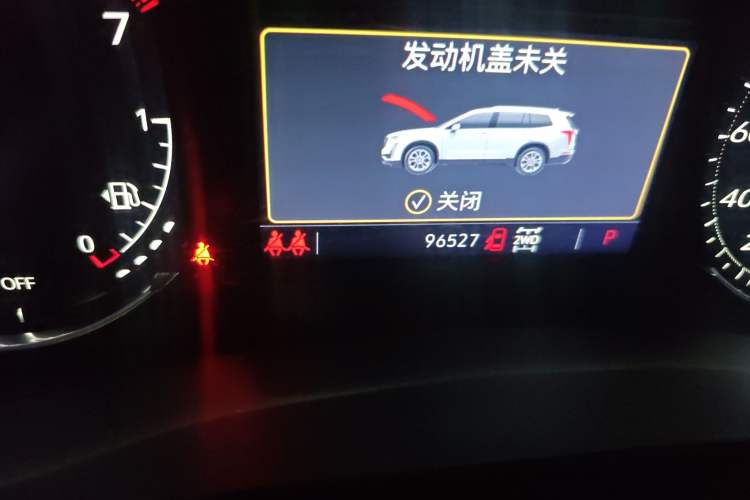 Used Cadillac XT6 2021 2.0T Six-Seater Four-Wheel-Drive Luxury Version Odometer Close Up