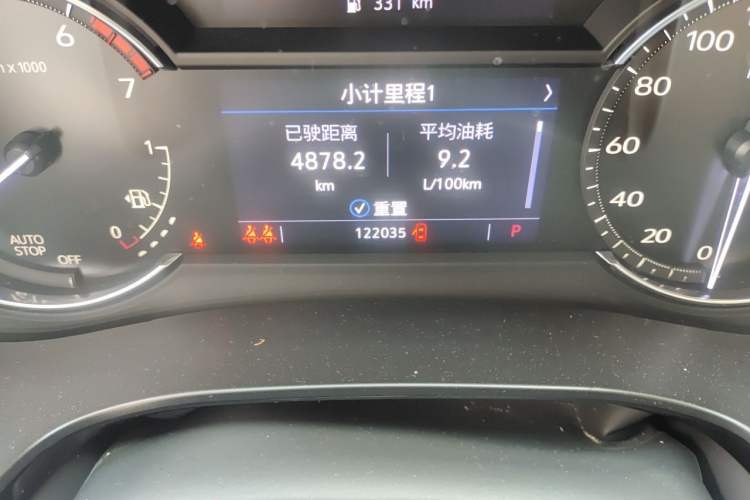 Used Cadillac XT6 2021 2.0T 6-Seater Two-Wheel Drive Luxury Version Odometer Close Up