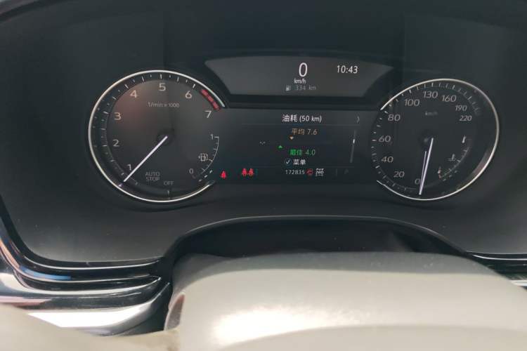 Used Cadillac XT6 2021 2.0T Six-Seater Four-Wheel-Drive Luxury Version Odometer Close Up