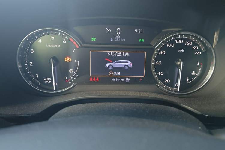 Used Cadillac XT6 2021 2.0T 7-Seater Four-Wheel Drive Luxury Version Odometer Close Up