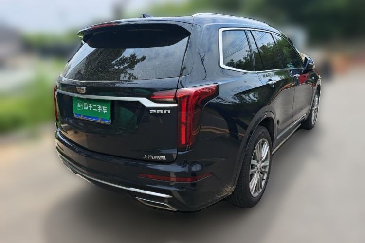 Used Cadillac XT6 2021 2.0T Six-Seater Four-Wheel-Drive Luxury Version Rear Right 45 Deg