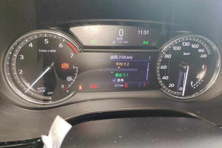 Used Cadillac XT6 2021 2.0T 6-Seater Two-Wheel Drive Luxury Version Odometer Close Up