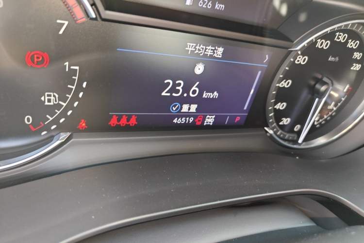 Used Cadillac XT6 2021 2.0T 7-Seater Four-Wheel Drive Luxury Version Odometer Close Up