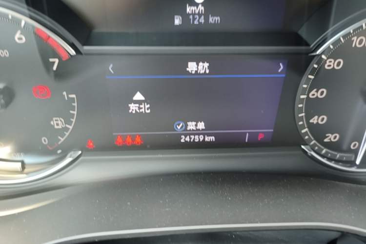 Used Cadillac XT6 2021 2.0T 7-Seater Two-Wheel-Drive Luxury Version Odometer Close Up