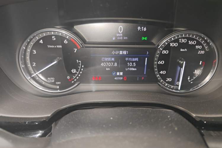 Used Cadillac XT6 2021 2.0T 7-Seater Two-Wheel-Drive Luxury Version Odometer Close Up