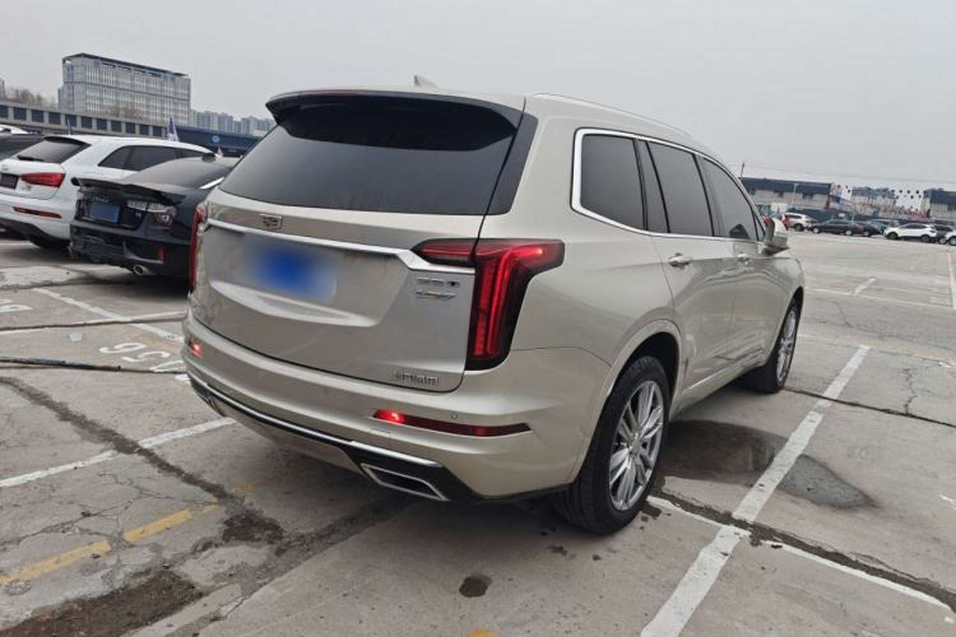 Used Cadillac XT6 2021 2.0T 7-Seater Four-Wheel Drive Luxury Version Rear Right 45 Deg