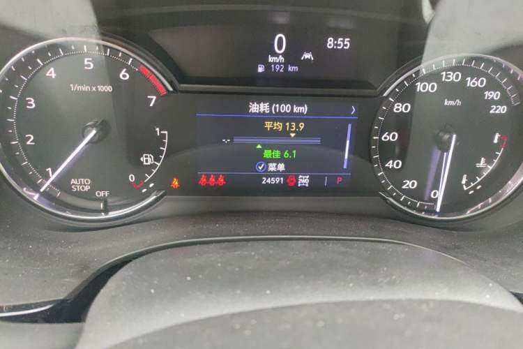 Used Cadillac XT6 2022 2.0T 7-Seater Four-Wheel-Drive Luxury Version Odometer Close Up