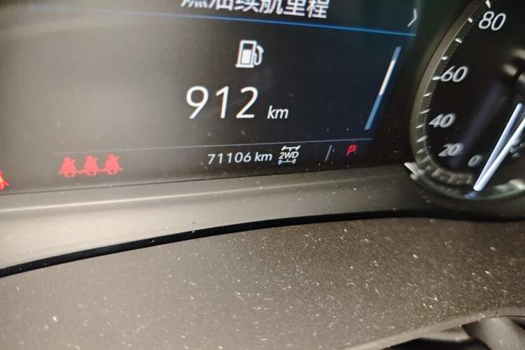 Used Cadillac XT6 2022 2.0T 7-Seater Four-Wheel Drive Luxury Version Odometer Close Up