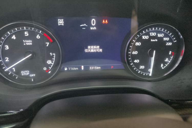 Used Cadillac XT6 2022 2.0T Six-Seater Four-Wheel-Drive Prestige Version Odometer Close Up
