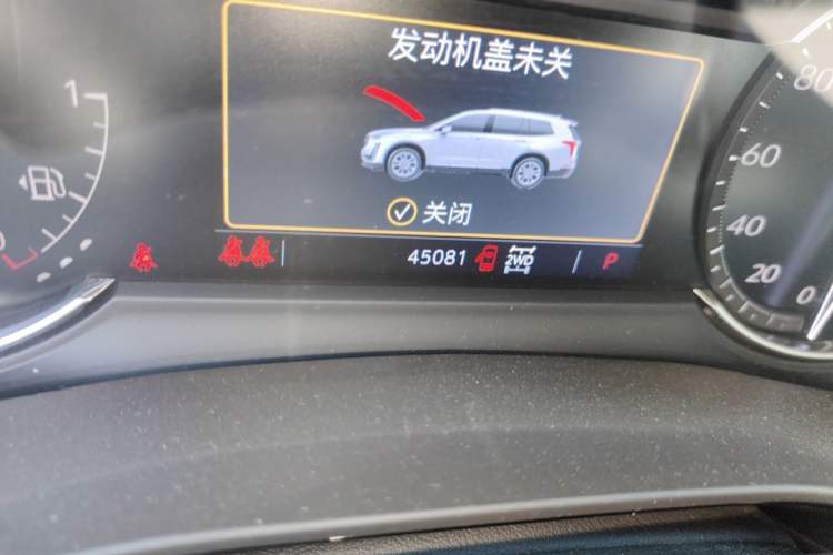 Used Cadillac XT6 2022 2.0T Six-Seater Four-Wheel-Drive Luxury Version Odometer Close Up