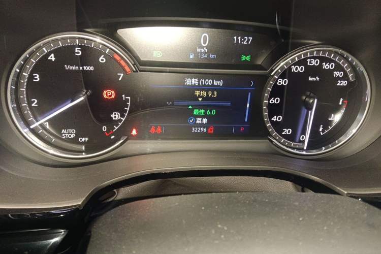 Used Cadillac XT6 2022 2.0T Six-Seater Two-Wheel-Drive Luxury Version Odometer Close Up