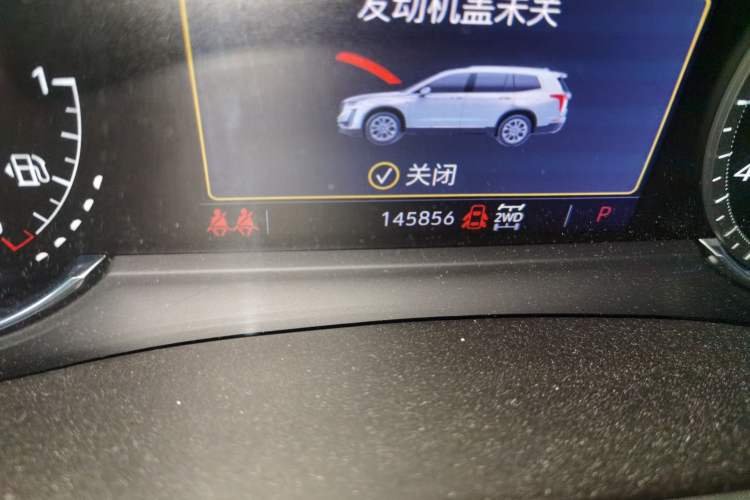 Used Cadillac XT6 2022 2.0T Six-Seater Four-Wheel Drive Luxury Version Odometer Close Up