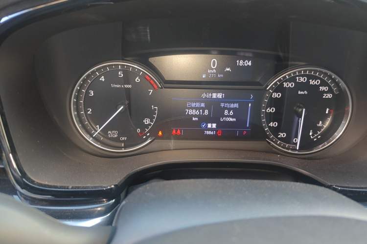Used Cadillac XT6 2022 2.0T Six-Seater Two-Wheel-Drive Luxury Version Odometer Close Up
