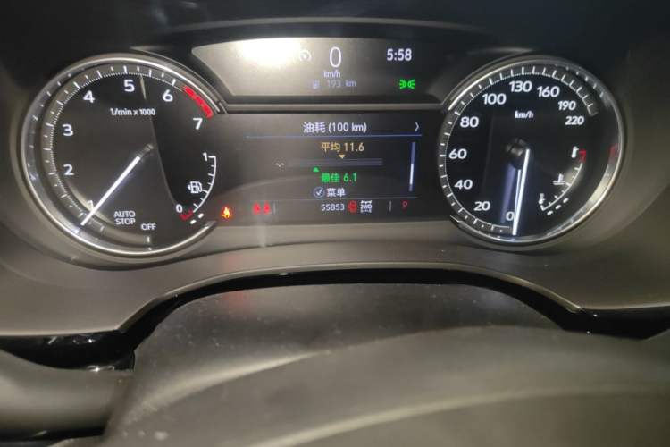 Used Cadillac XT6 2022 2.0T Six-Seater Four-Wheel Drive Luxury Version Odometer Close Up