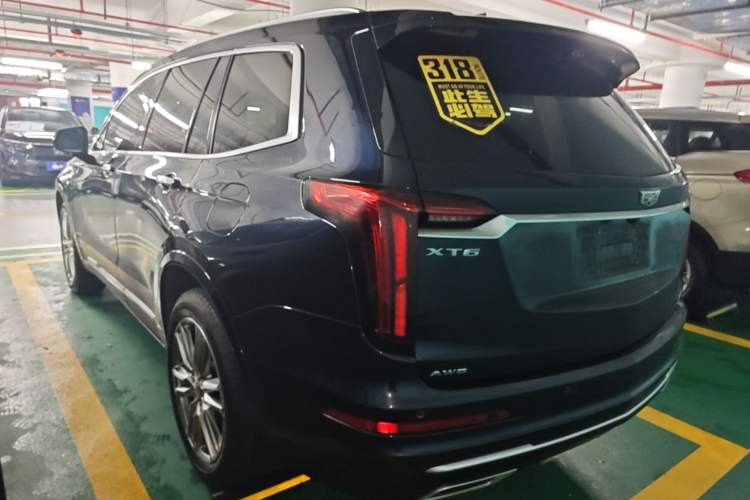 Used Cadillac XT6 2022 2.0T Six-Seater Four-Wheel Drive Luxury Version Rear Left 45 Deg