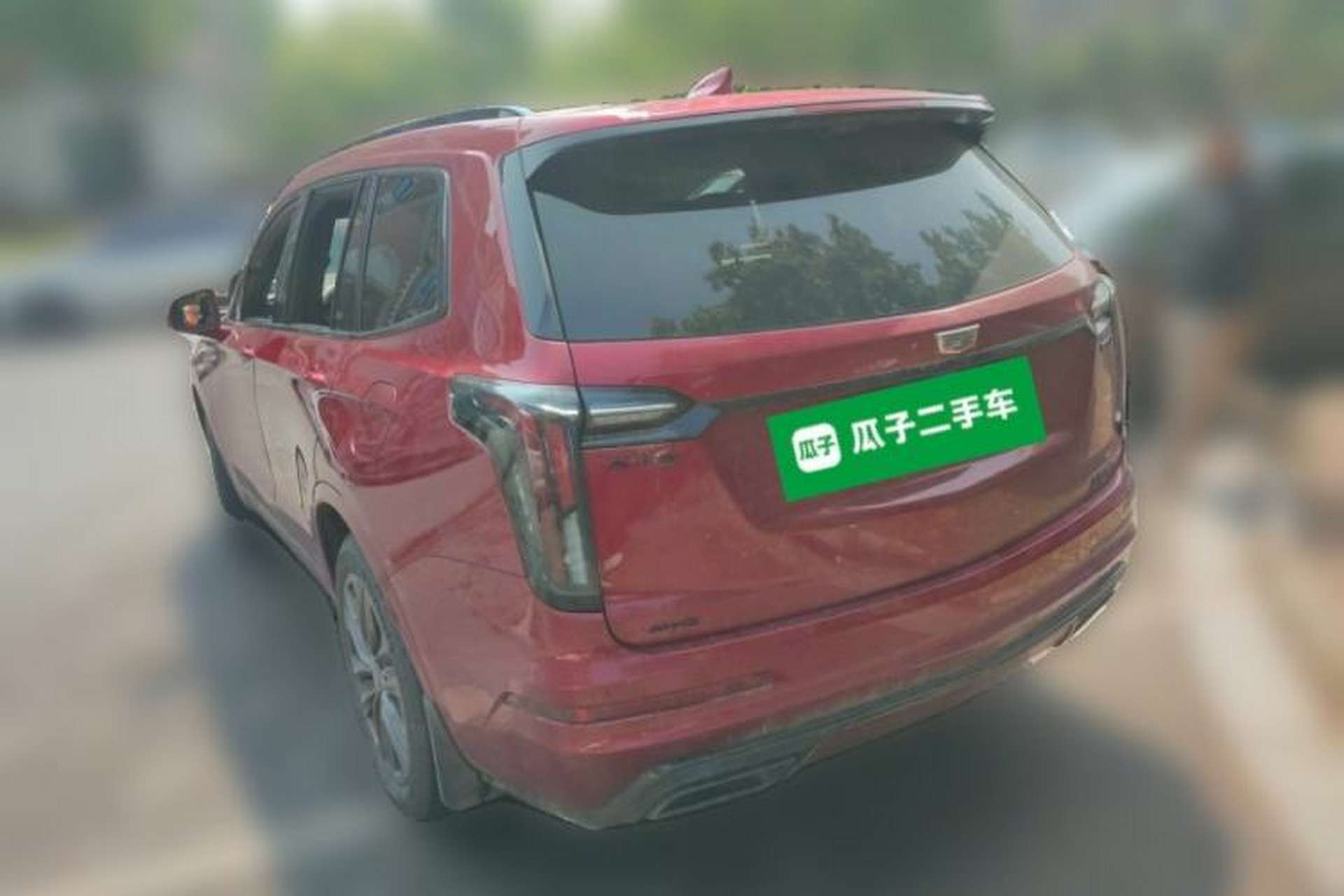 Used Cadillac XT6 2023 2.0T Six-Seater Four-Wheel-Drive Platinum Edition Black Diamond Version Rear Left 45 Deg