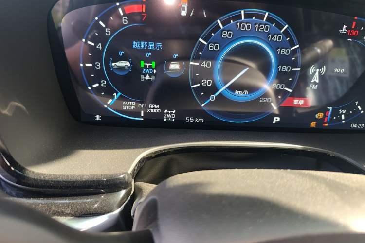 Used Cadillac XT6 2025 2.0T Six-Seater Four-Wheel-Drive Luxury Executive Classic Edition Odometer Close Up