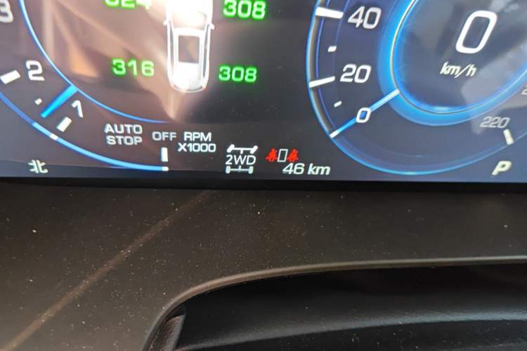 Used Cadillac XT6 2025 2.0T Six-Seater Four-Wheel-Drive Luxury Executive Classic Edition Odometer Close Up