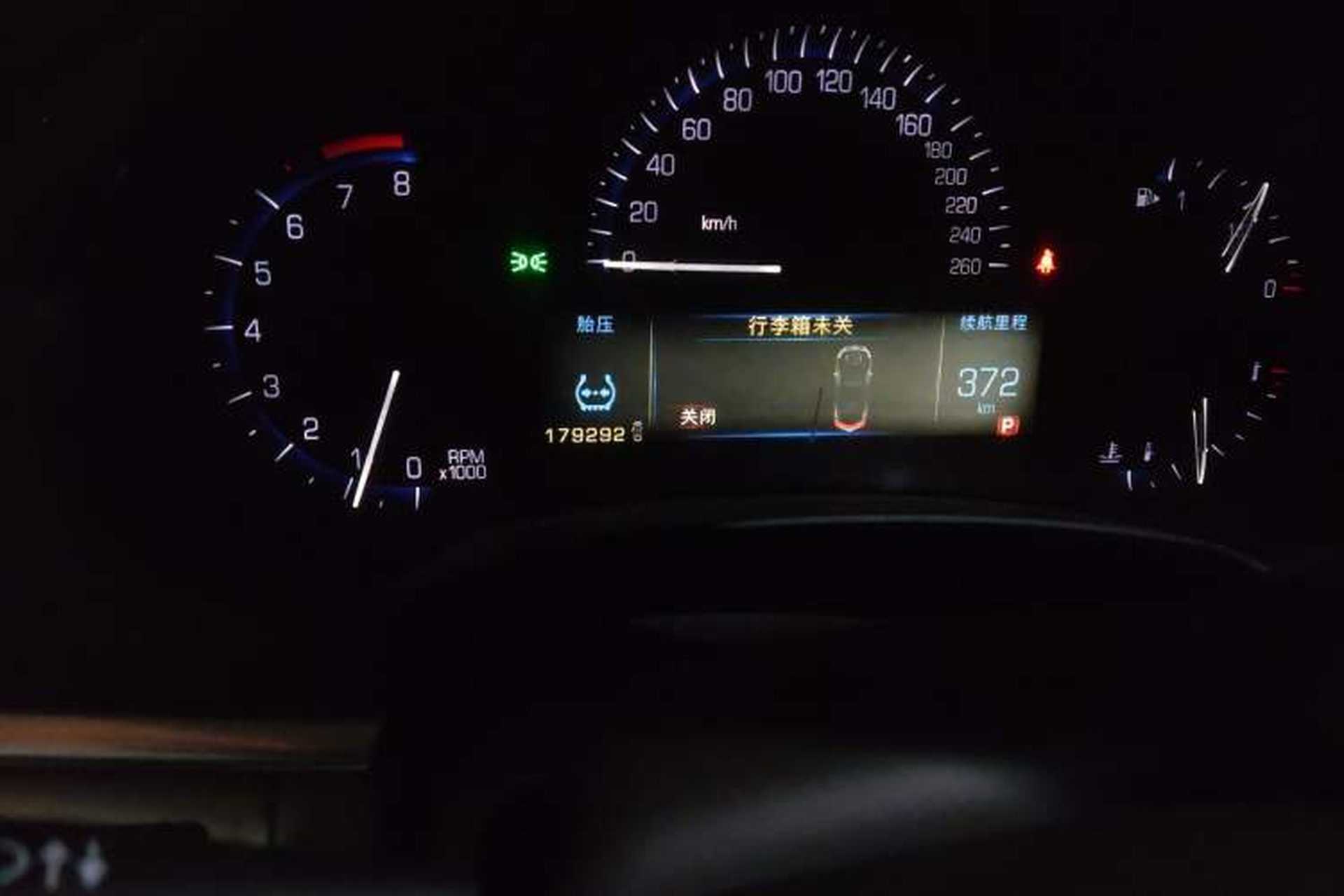 Used Cadillac XTS 2013 28T Elite Edition Odometer Close Up