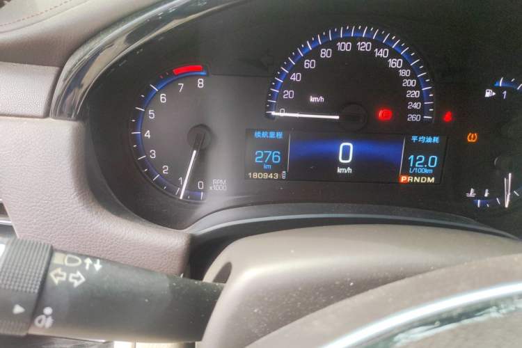 Used Cadillac XTS 2014 28T Elite Edition Odometer Close Up