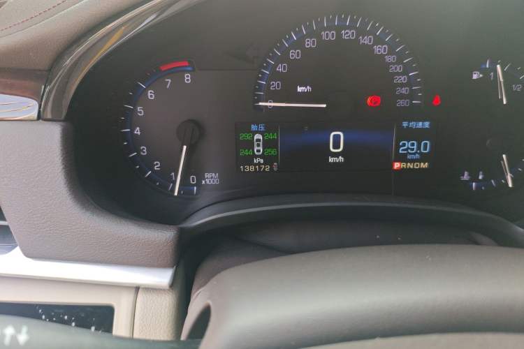 Used Cadillac XTS 2015 28T Elite Model Odometer Close Up
