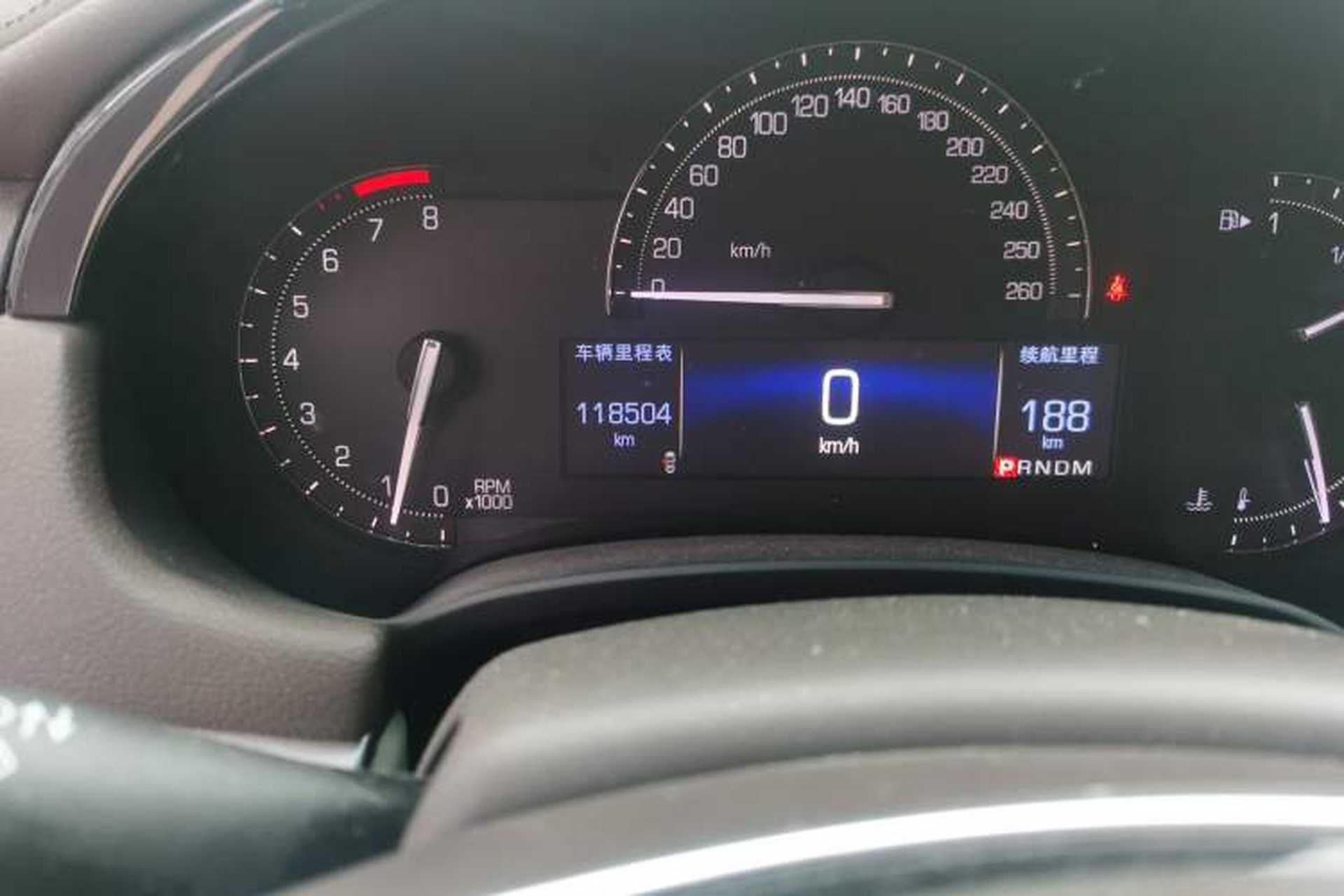 Used Cadillac XTS 2017 28T Tech Edition Odometer Close Up