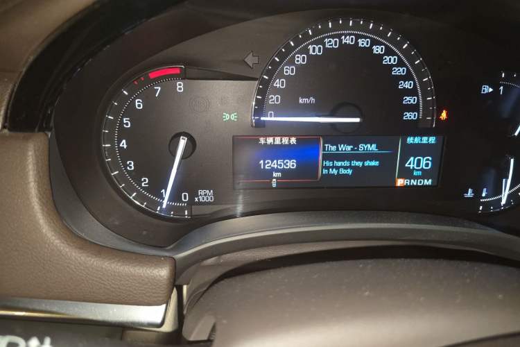 Used Cadillac XTS 2017 28T Tech Edition Odometer Close Up