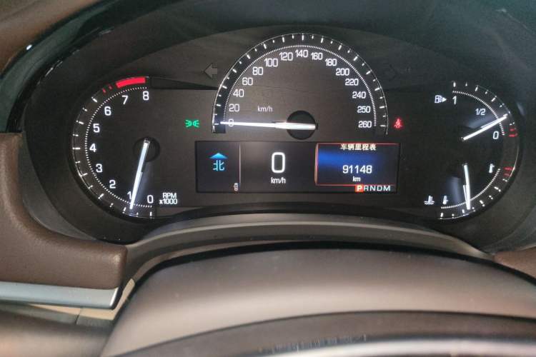 Used Cadillac XTS 2017 28T Elite Model Odometer Close Up