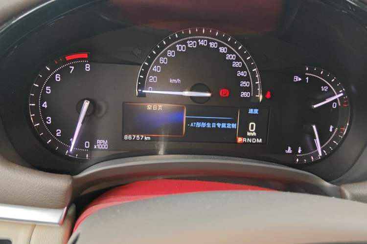 Used Cadillac XTS 2017 28T Elite Model Odometer Close Up