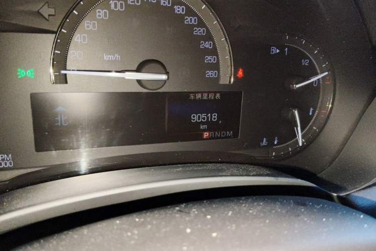 Used Cadillac XTS 2017 28T Elite Model Odometer Close Up