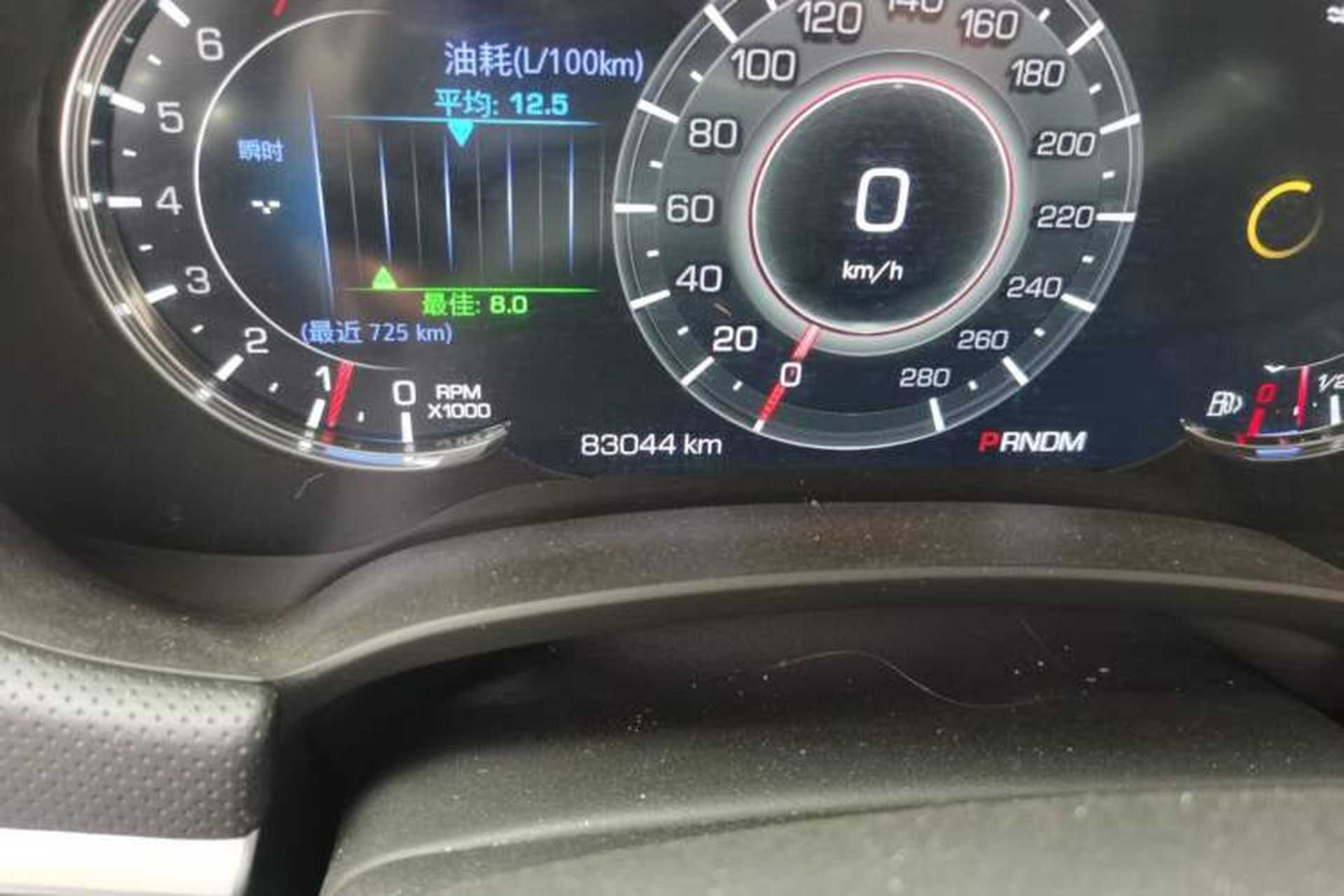 Used Cadillac XTS 2018 28T Tech Edition Odometer Close Up