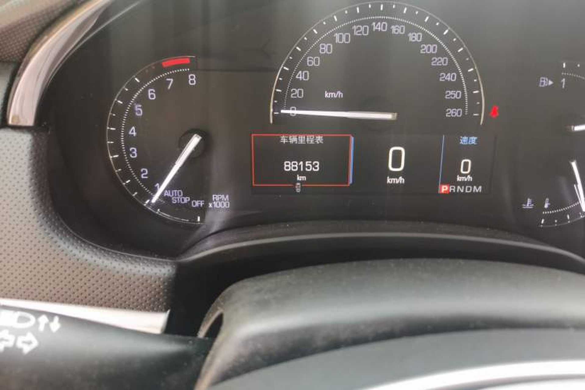 Used Cadillac XTS 2018 28T Tech Edition Odometer Close Up