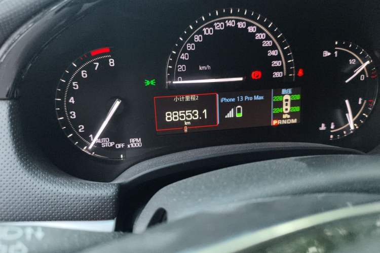 Used Cadillac XTS 2018 28T Elite Edition Odometer Close Up