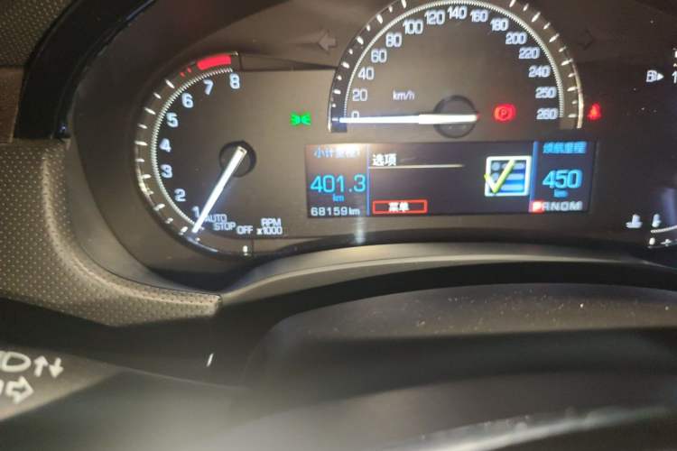 Used Cadillac XTS 2018 28T Elite Edition Odometer Close Up