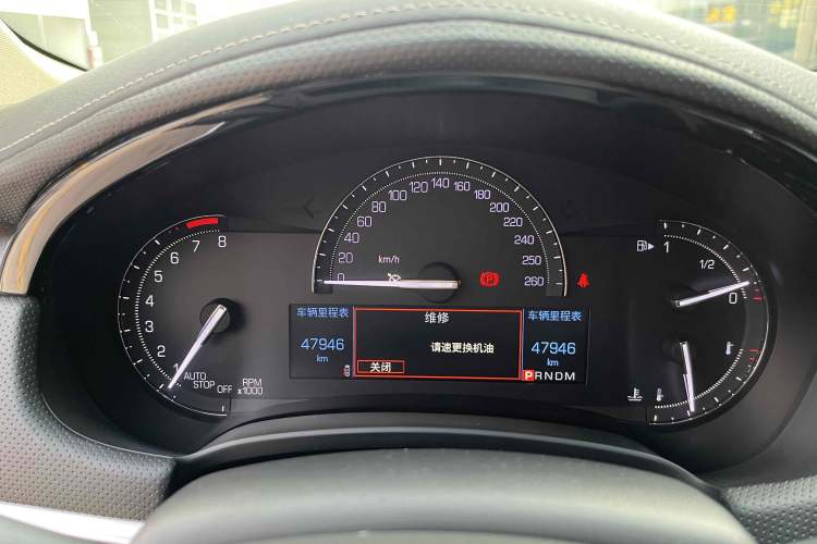 Used Cadillac XTS 2018 28T Elite Edition Odometer Close Up