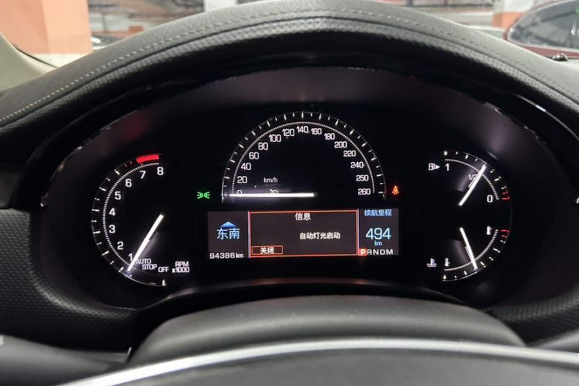 Used Cadillac XTS 2018 28T Elite Edition Odometer Close Up