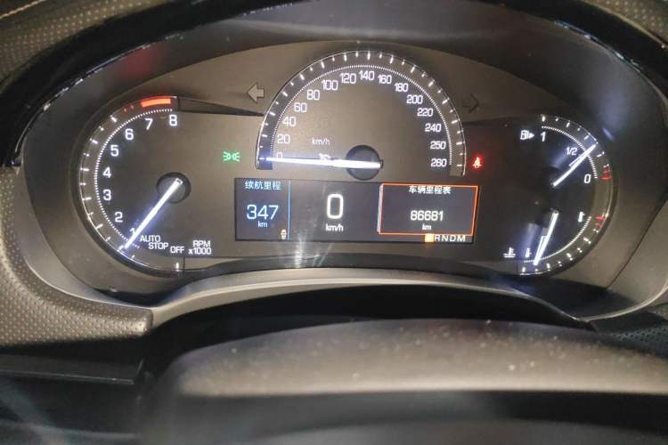 Used Cadillac XTS 2018 28T Elite Edition Odometer Close Up