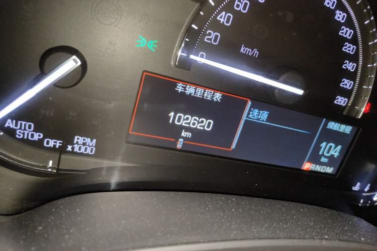 Used Cadillac XTS 2018 28T Elite Edition Odometer Close Up