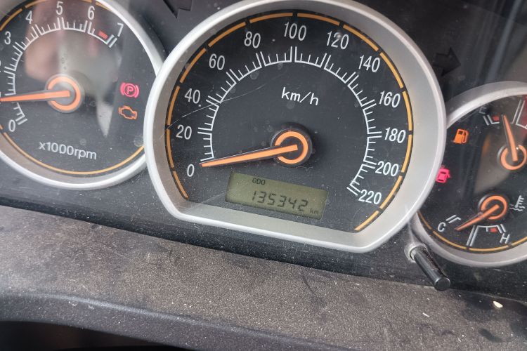 Used CHANGAN Alsvin 2012 Sedan 1.5L Manual Luxury Model Odometer Close Up