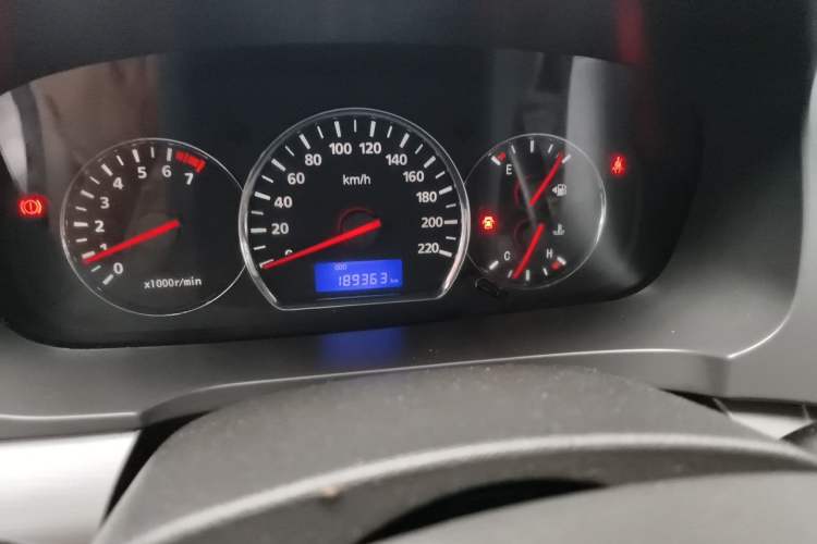 Used CHANGAN Alsvin V5 2012 1.5L Manual Dream Edition Odometer Close Up