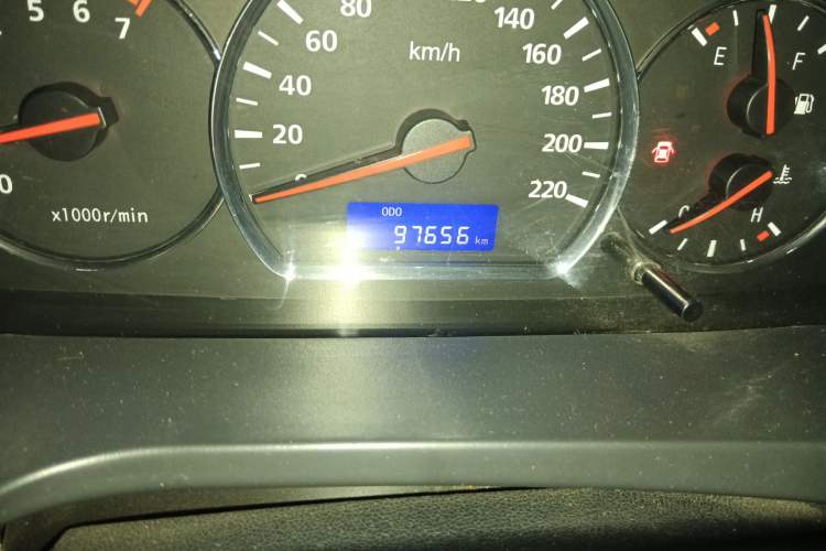 Used CHANGAN Alsvin V5 2012 1.5L Manual Dream Edition Odometer Close Up