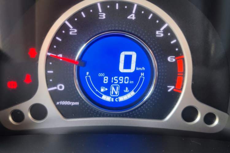 Used CHANGAN Benni 2014 1.4L IMT Luxury Model Odometer Close Up