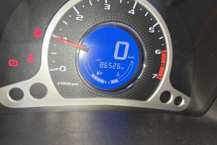 Used CHANGAN Benni 2014 1.4L Manual Luxury Model Odometer Close Up