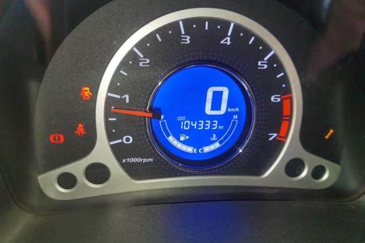 Used CHANGAN Benni 2014 1.4L Manual Luxury Model Odometer Close Up