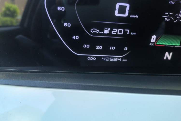 Used CHANGAN Benni E-Star 2020 Heartbeat Edition NMC Lithium Odometer Close Up