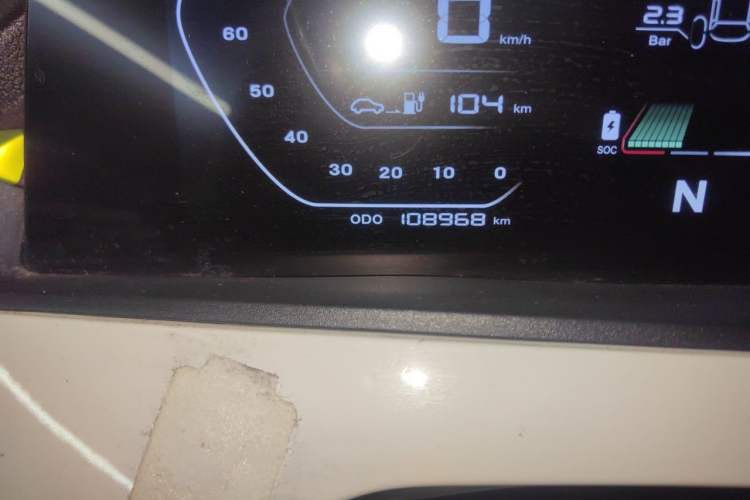 Used CHANGAN Benni E-Star 2020 Heartbeat Edition NMC Lithium Odometer Close Up