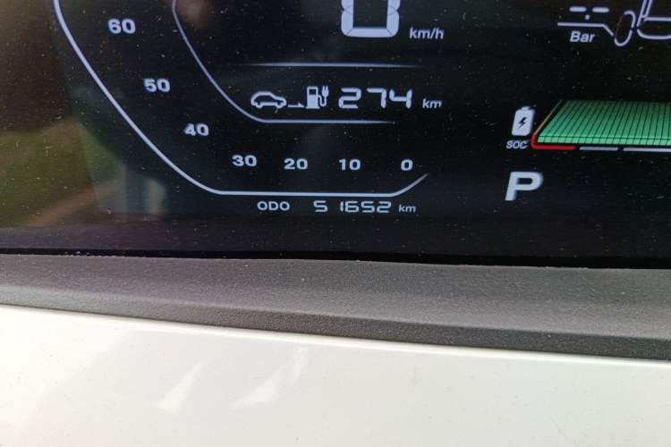 Used CHANGAN Benni E-Star 2020 Heart Edition Lithium Iron Phosphate (31.18 kWh) Odometer Close Up